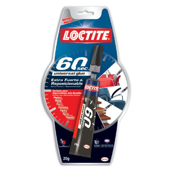 Adhesivo universal Loctite 60 sec.