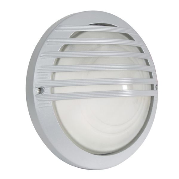 Aplique exterior Luna E27 max. 60W color plata