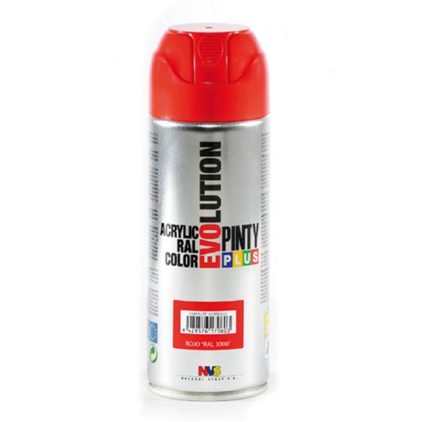 Pintura spray acrilica rojo fuego 400 ml